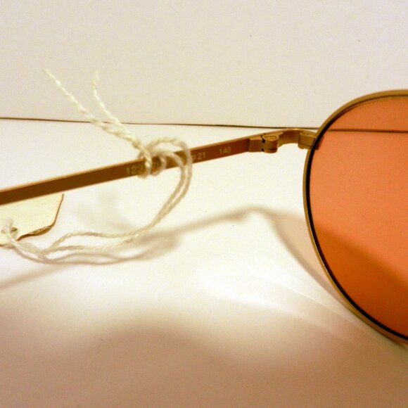 Giorgio Armani 129 759 Antique Gold Metal Brown Tortoise Oval Sunglasses 3425 - Picture 9 of 12